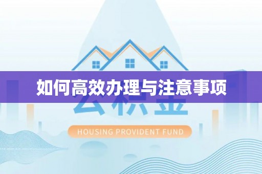 饶平如何高效办理与注意事项