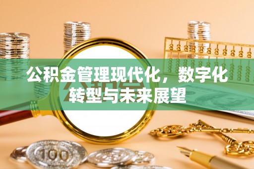 饶平公积金管理现代化，数字化转型与未来展望