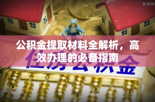 饶平公积金提取材料全解析，高效办理的必备指南