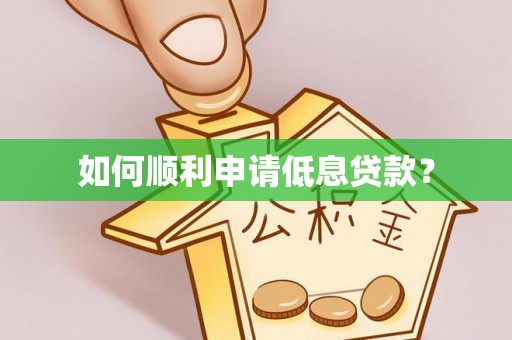 饶平如何顺利申请低息贷款？