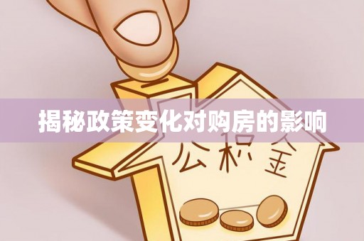 饶平揭秘政策变化对购房的影响