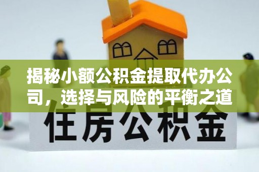 饶平揭秘小额公积金提取代办公司，选择与风险的平衡之道