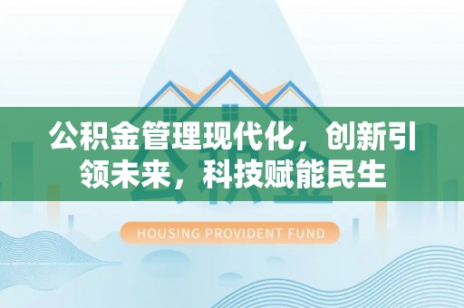 饶平公积金管理现代化，创新引领未来，科技赋能民生