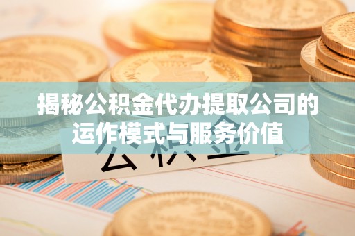 饶平揭秘公积金代办提取公司的运作模式与服务价值