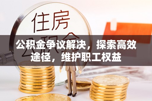 饶平公积金争议解决，探索高效途径，维护职工权益