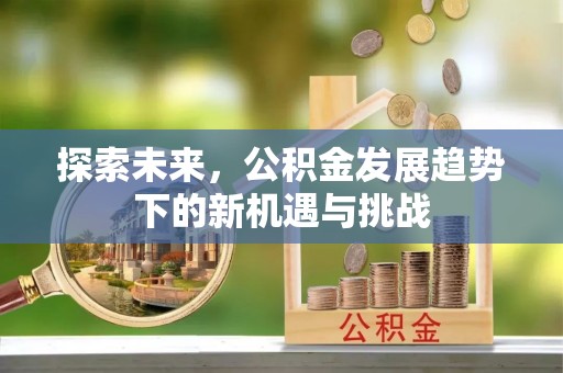 饶平探索未来，公积金发展趋势下的新机遇与挑战